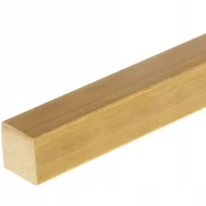 Autentyczny Pręt kwadratowy z mosiądzu 41x41 gat. CW614 długość 100mm (10cm)